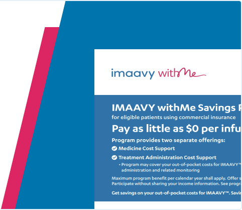 IMAAVY withMe Savings Program Web Flashcard